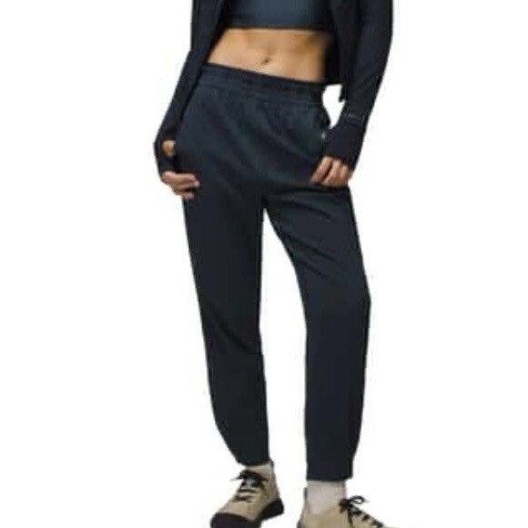 prAna NEW Wonderland Rocks Pant Womens M Charcoal Gray Stretch Pockets Pull On - Picture 6 of 16